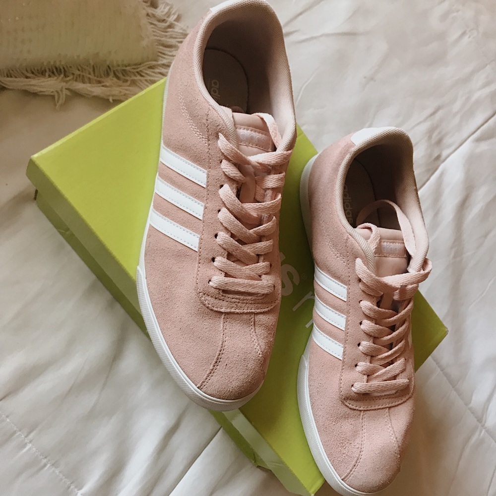 Light pink Adidas shoes
